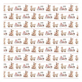 Set 4 Rollos Leather Paper Lullaby Baby Girl Papers For You (1)