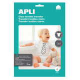 Pack Papel Transfer Imprimible A4 Textiles Claros Apli