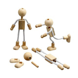 Set 4 Figuras Flexibles Madera
