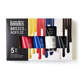 Set de Acrílicos de la línea Basics 5 tubos 75ml Liquitex