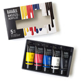 Set de Acrílicos de la línea Basics 5 tubos 75ml Liquitex (2)