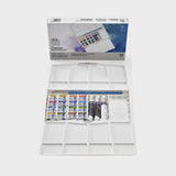 Caja Acuarela 16 Media Pastillas + 3 Tubos Cotman Winsor & Newton (1)