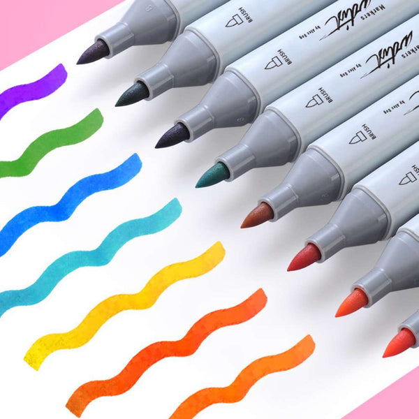 Set 80 Rotulador Alcohol Brush Marker Alex Bog para lettering