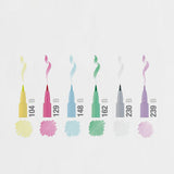 Estuche 6 Rotuladores Pastel Pitt Artist Pen Brush Faber Castell (1)