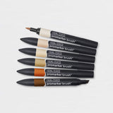 Set 6 Rotuladores Brushmarker Tonos Piel Winsor & Newton