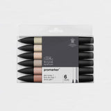 Set 6 Rotuladores Promarker Piel Winsor & Newton (1)