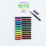 Set 12 Rotuladores Lettering Brushmarker Pro Neón Karin (2)