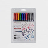 Set 10 Rotuladores Lettering Fudenosuke Tombow (2)