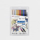 Set 10 Rotuladores Tombow Dual Brush Manga Shonen
