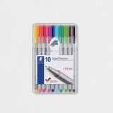 Estuche 10 Rotuladores Triplus Fineliner Básicos 0,3mm STAEDTLER (1)