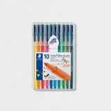 Estuche 10 Rotuladores Triplus Básicos 1mm Staedtler