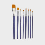 Set 8 Pinceles Redondos y Planos Acrílico Pebeo