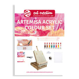 Kit Acrílico Artemisa con Caballete Sobremesa Art Creation