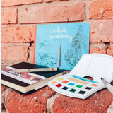 Kit Acuarela Urban Sketching Azul Art Creation (2)