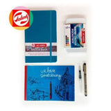 Kit Acuarela Urban Sketching Azul Art Creation (1)