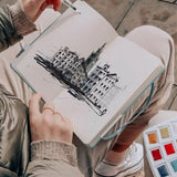 Kit Acuarela Urban Sketching Azul Art Creation (3)