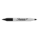Rotulador Permanente Negro Twin Tip Sharpie