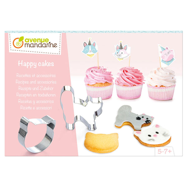 Caja Creativa Happy Cakes Recetas y Accesorios Gatos Avenue Mandarine