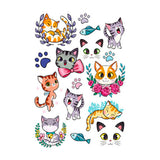 Tatuaje Temporal Gatos Avenue Mandarine (1)