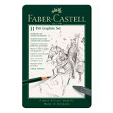 Estuche de Metal con 11 piezas Pitt Grafito Faber Castell (1)