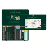 Estuche de Metal con 26 piezas Pitt Grafito Faber Castell