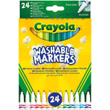 Estuche Rotuladores Lavables Punta Fina CRAYOLA 24 unidades
