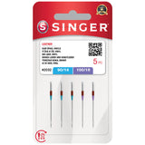 Agujas Máquina Coser Cuero Singer 5 ud Surtidas 90-100