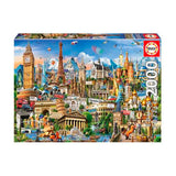 Puzzle 2000 Piezas Símbolos de Europa Educa