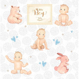 Set 8 Papeles Scrap Baby Boy World 30x30 Papers For You (2)