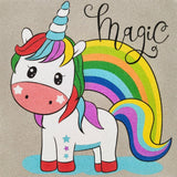 Kit Pintar con Arenas 'Unicornio Corazones' ARENART 30x30cm 2 Láminas (5)