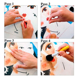 Kit Pintar con Arenas Perritos Barco 36x48cm Arenart (5)