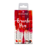 Set 5 Rotuladores Brush Pen Rojo Ecoline