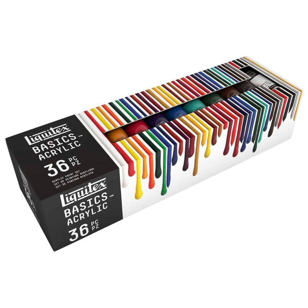 Set de Acrílicos de la línea Basics 36 tubos 22ml Liquitex (1)