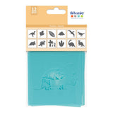 Set 12 Plantillas Stencil Colección Dinos & Co