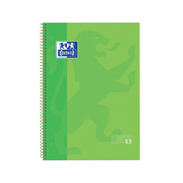 Cuaderno Europeanbook 1 Tapa Extradura A4 Verde Manzana Oxford
