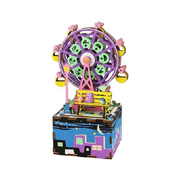 Puzzle 3D de madera /caja musical ROBOTIME Starry Night / Noche Est -  Wood and Music