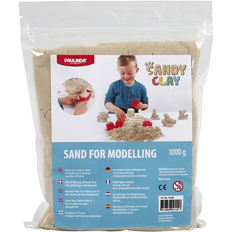 Arena de Modelar y Jugar uso Infantil Sandy Clay 1kg