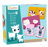 Puzzle 'Mamá/Bebé Animales' Avenue Mandarine