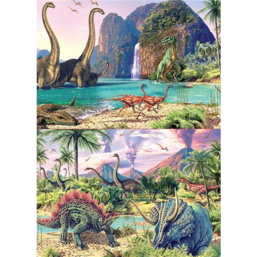 Pack 2 Puzzles Dino World 100 Piezas Educa (1)