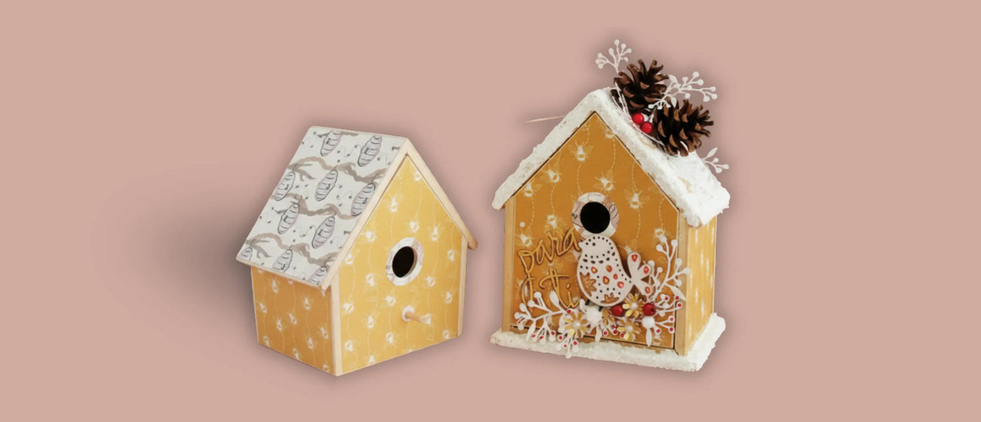 Casita de Pájaros con Mini Álbum