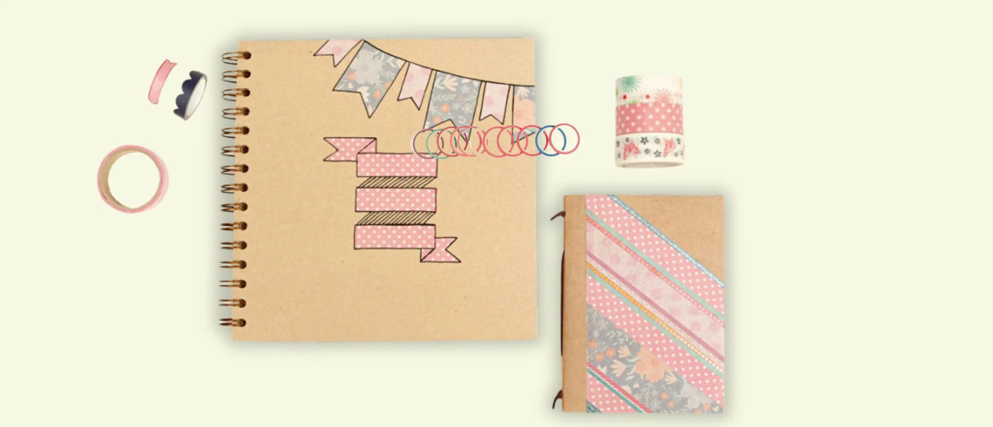 Cómo decorar tus libretas y agendas con washi tape.