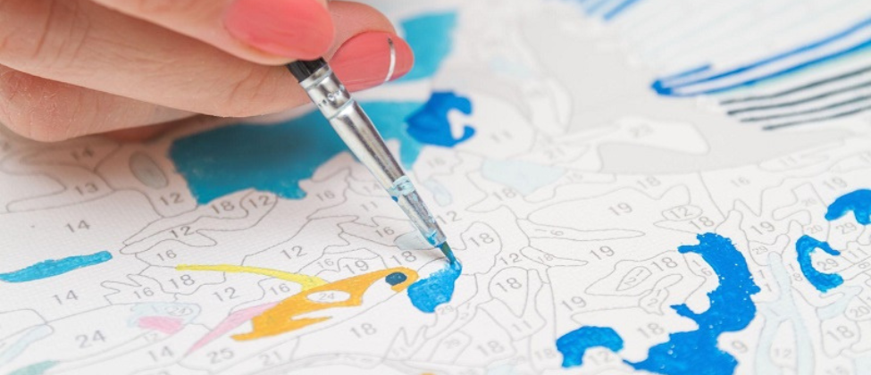 ¿Que pintura se usa para pintar por números?