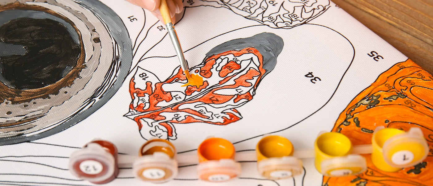 Una idea diferente para aprender a pintar Pintar por números