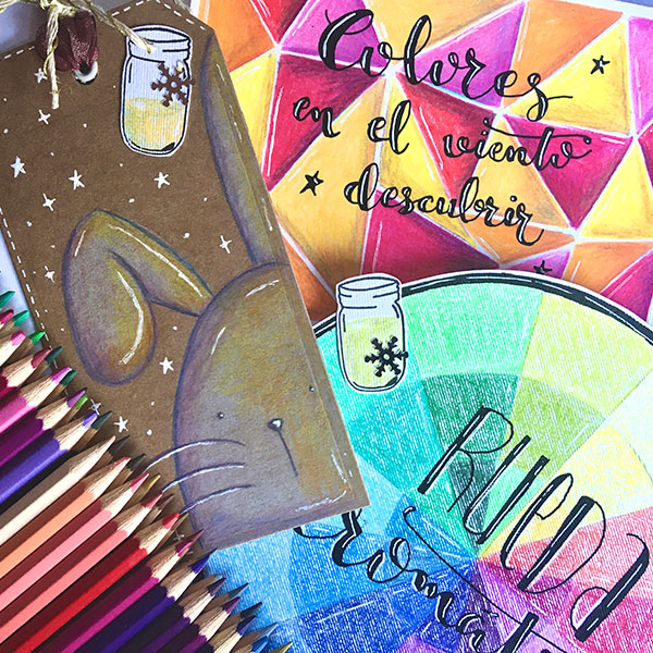 Sombras y luces con colores complementarios | Técnicas secas de dibujo con lápices de colores