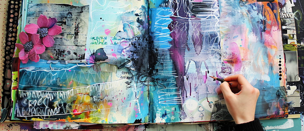Qué es el Art Journal, ideas y qué necesitas para empezar