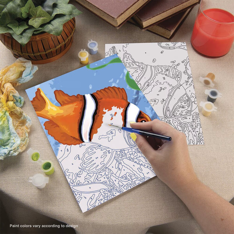 lamina pintar por numeros ejemplo pez payaso royal langnickel