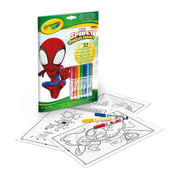 kit creativo de actividades para colorear spiderman crayola