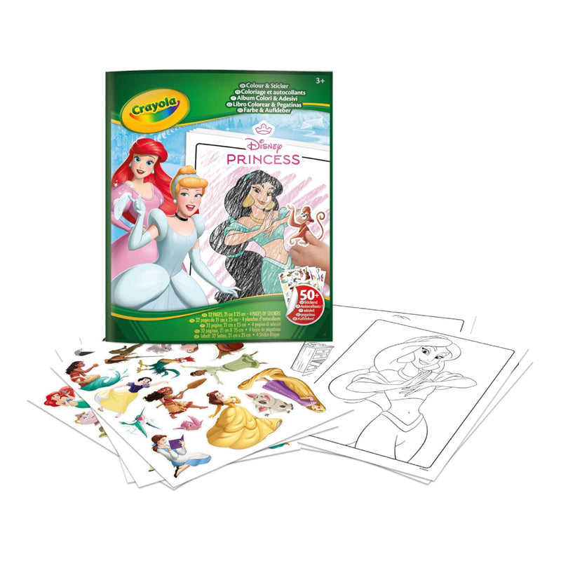 cuaderno para colorear de princesas disney crayola