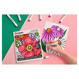 libro para colorear crayola jardin de flores