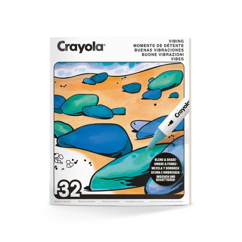 ALBUM PARA COLOREAR BUENAS VIBRACIONES CRAYOLA